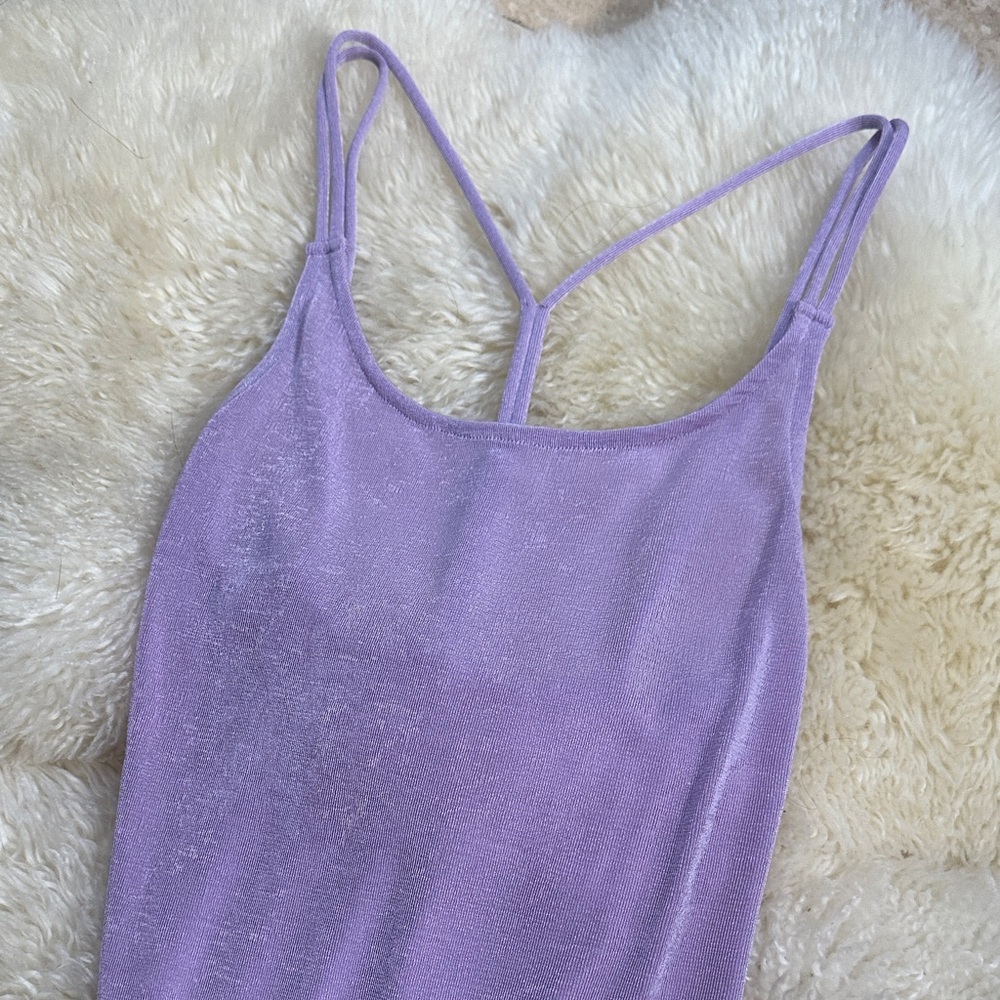 Elodie Lavender Strappy Bodysuit